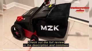 Review MZK 13-inch 12-Amp 2-in-1 Electric Dethatcher and Scarifier w/Removeable 8-Gallon Collection