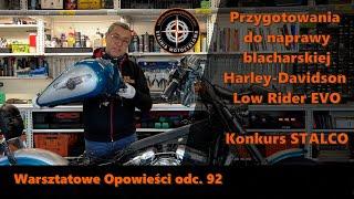 Harley-Davidson Dyna Low Rider Evolution, rozbieramy nadwozie do napraw blacharskich.