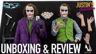 INART Joker The Dark Knight Deluxe Rooted Hair 2 Pack 1/6 Scale Figures Unboxing & Review