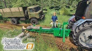 ВОТ ТАК НУЖНО КОЛОТЬ ДРОВА! ГИДРАВЛИЧЕСКИЙ ДРОВОКОЛ В FARMING SIMULATOR 19