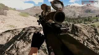 Arma 3 M107  50Cal sniper rifle Realistic gameplay