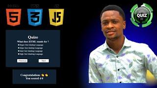 Quiz App Built with HTML , CSS And JavaScript | | Step By Step Tutorial