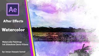 After Effects - Watercolor Reveal Watercolor & Ink Slideshow