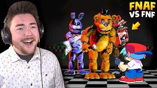 PLAYING THE FNAF VS FNF MOD... (best mod I have ever played)