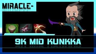 Dota 2 VOD Miracle- Kunkka | Full Game Pro Guide 9k MMR Gameplay