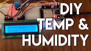 ESP32: Temperature & Humidity Sensor with LCD Display