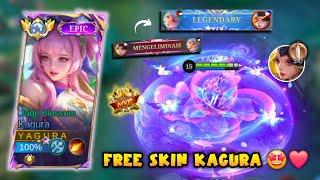 REVIEW + GAMEPLAY SKIN KAGURA JADE BLOSSOM SKIN ELITENYA BEYOND THE CLOUDS | MOBILE LEGEND