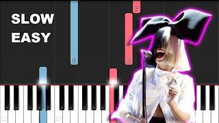 Sia - Snowman (SLOW EASY PIANO TUTORIAL)