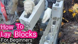 How To Lay Blocks For Beginner - {MUST WATCH} All YOU NEED TO KNOW