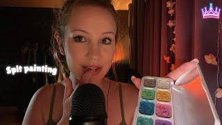 Spit painting with different triggers (warning: very tingly) | Tingle Master ASMR