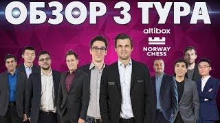 ШАХМАТЫ. СУПЕРТУРНИР ALTIBOX NORWAY CHESS. СТАВАНГЕР 2019. ОБЗОР 3 ТУРА