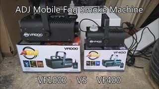 ADJ VF1000 vs VF400 Fog Smoke Machine Comparison