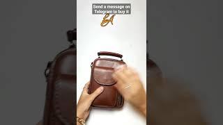 men's bag with HQ leather      music by bensound.com free musics for movies. audio name: memories