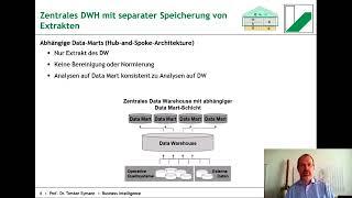 Business Intelligence Vorlesung  3.5: Data Warehouse - Data Marts