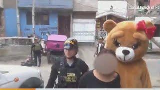 Cop Disguised As Teddy Bear Makes Arrest