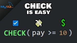 MySQL: CHECK constraint is easy