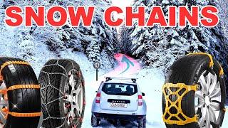 SNOW CHAIN comparison TEST - Which is the best?