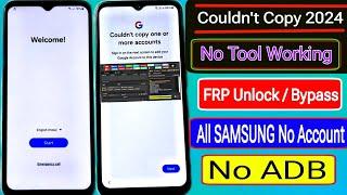 Samsung Frp Bypass 2024Couldn't Add Method Frp Bypass Samsung Android 13-14Frp Lock Removal |