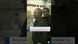 Putin visits Kursk after Ukrainian attack
