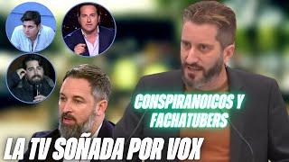 Víctor Egío se MOFA de la TV de VOX: Iker Jiménez, Gisbert, Toreros, 'CONSPIRAN0ICOS y FACHATUBERS'