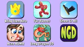 Bring Them Here, Fur Runner, Shoot It All, Acne ASMR, Long Dragon 3D | New Games Daily