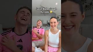 Justin Bieber Laugh Karaoke  - WHO WON?  - #funny #couple #challenge #trend #joke #shorts