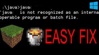 MINECRAFT SERVER FIX : 'java' is not recognized as an internal or external command
