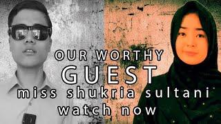 Hazaragi gapshab podcast with Shukria Sultani hazara vlogger and actor