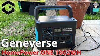 Geneverse HomePower ONE 1002Wh Lithium-Ion Power Station & Solar Panels