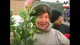 RUSSIA: HUGE DEMAND FOR FLOWERS ON INTERNATIONAL WOMEN'S DAY