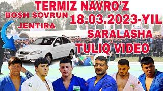 SURXONDARYO VILOYATI NAVRO‘Z KURASHI SARALASH BAHSLARI.+100kg 18.03.2023-yil