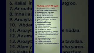 Al-Alaq surasi 19 oyat