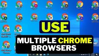 How to use multiple chrome browsers and multiple accounts on same time ?|  google chromes on same pc