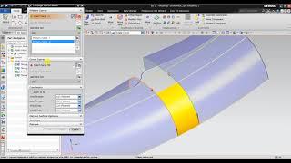 NX CAD Tutorial : Create a Surface Mesh Surface with Tangent Constraints