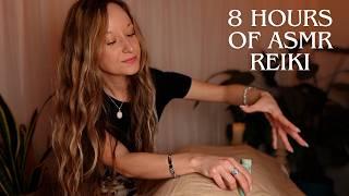 8 Hour ASMR Reiki Sleep Compilation  Energy Healing, Chakra Balancing & Aura Cleansing
