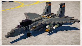 Minecraft F-15E Strike Eagle Fighter Jet Tutorial