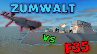 F35 vs NEW ZUMWALT GAMEPASS SHIP! (ft Minos Prime)