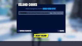 Fortnite CIZZORZ DEATHRUN CODE