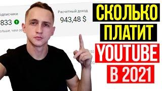 Сколько Платит YouTube за 1000 Просмотров в 2021 году? Реальная Статистика Канала