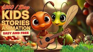 How to Make Kids 3D - Animated Stories Video  | Fast, Easy and Free