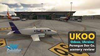 Обзор аэропорта Одесса, Украина / UKOO airport Odesa review / default vs Pyreegue / in game msfs2020