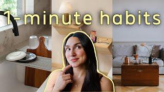 15 1-Minute Habits for an Organized Home