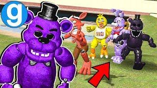 New Fazbear Ultimate Pill Pack Remastered Chasing NPCs! Garry's Mod Gameplay Five Nights at Freddy's