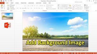 How to Add Background Image In PowerPoint