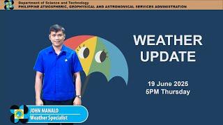 Public Weather Forecast issued at 5PM | June 19, 2025 - Thursday