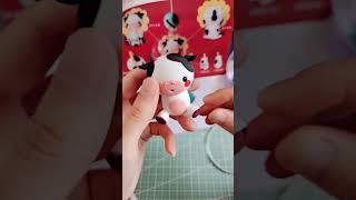 Q版小奶牛教程來啦今天直播#粘土手工 #手工diy #超輕粘土手工 Clay crafts7