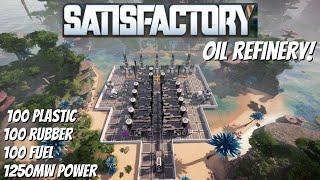 How to set up your 1st oil refinery in Satisfactory 1.0