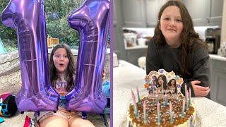 Olivia's 11th Birthday Opening Presents | Fun Family Three Vlog