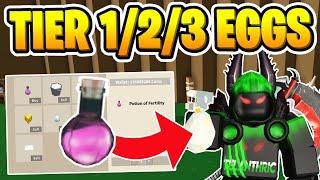 How to Get Tier 1/2/3 Cow + Sheep Eggs in Roblox Islands (SPAWN EGGS With Potion of Fertility)