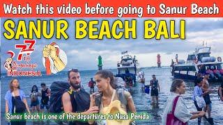 Situation of beach tourism in Bali today at Sanur Beach Bali